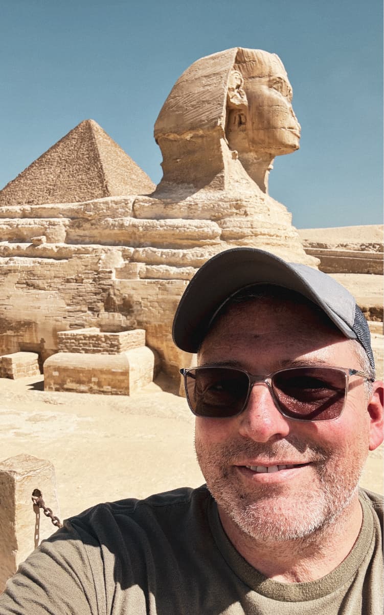 Glenn Ringer, Guest Services Manager, Premier Access at the Sphinx, Egypt