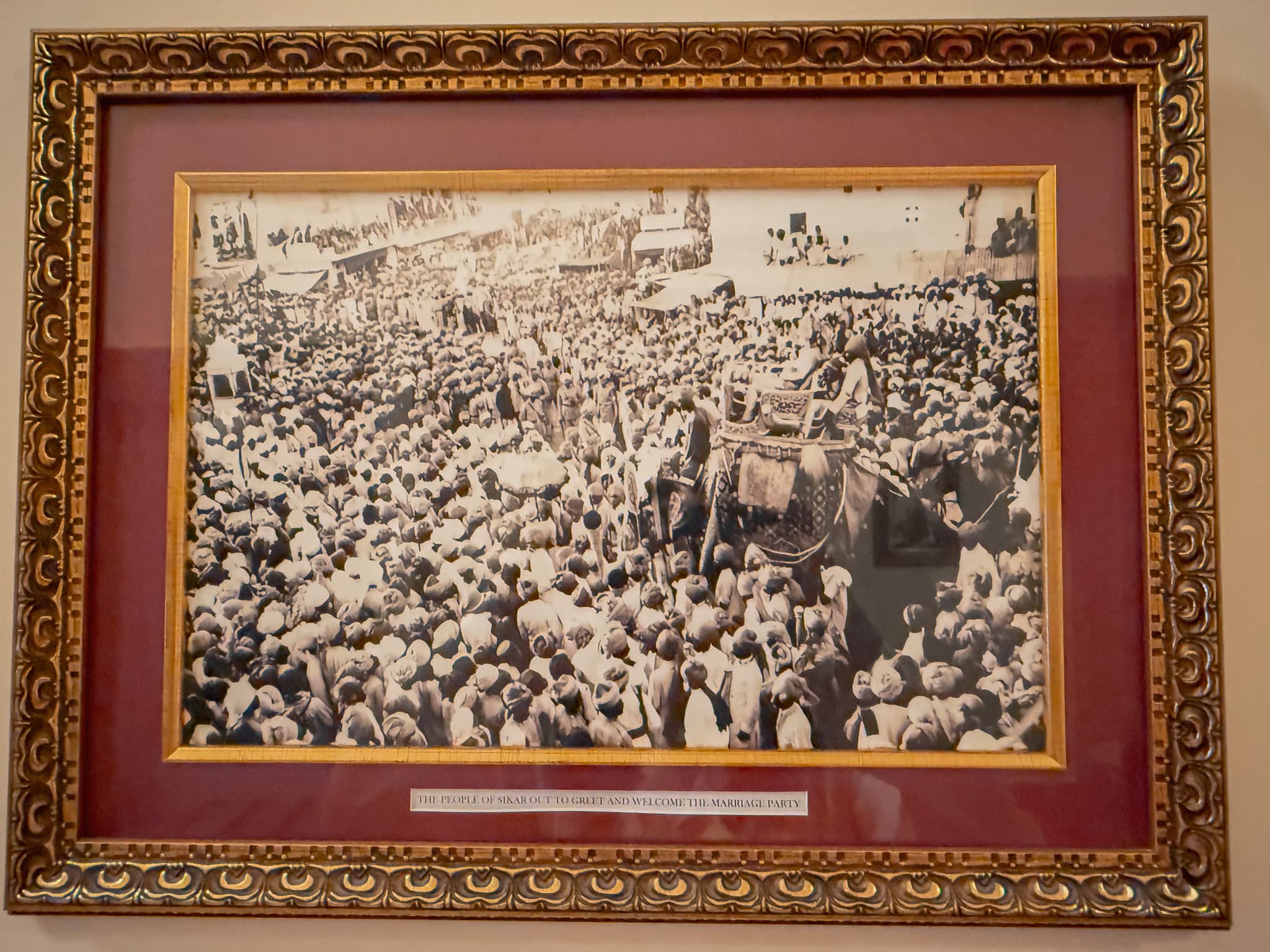 Photo of wedding procession at Chanoud Garh