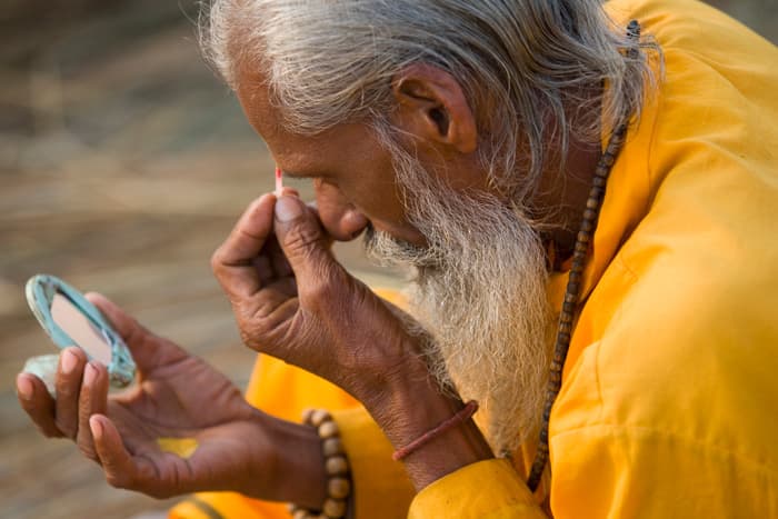 Sadhu in India with GeoEx