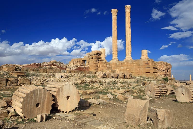 algeria timgad ancient roman city