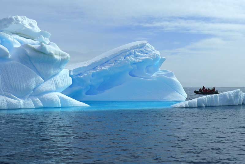 antarctica cruise iceberg zodiac geoex