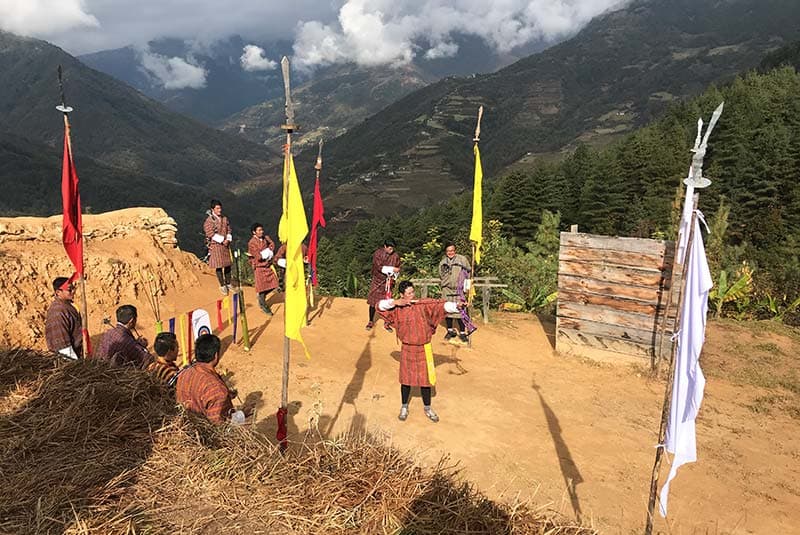 bhutan archery match