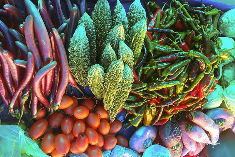 bhutan paro market vegetables 2