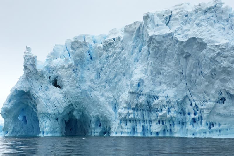 day in antarctica iceberg