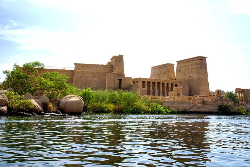 egypt philae temple from nile