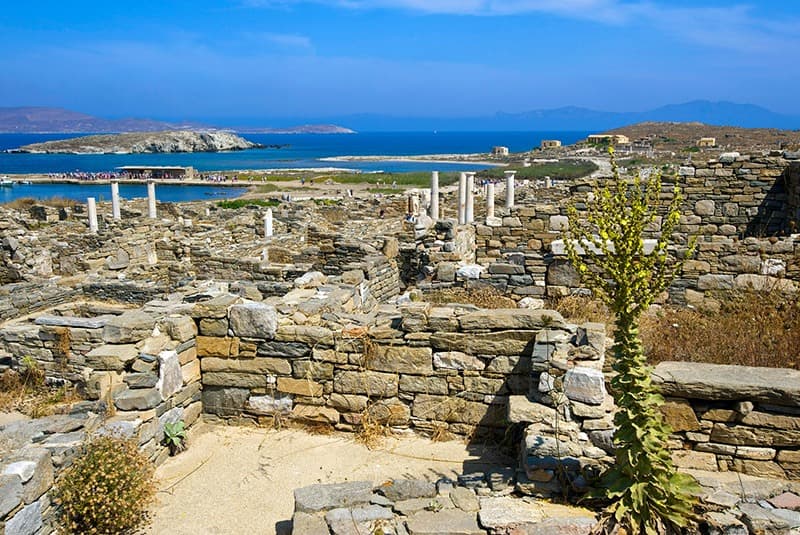 greece delos archaeological site