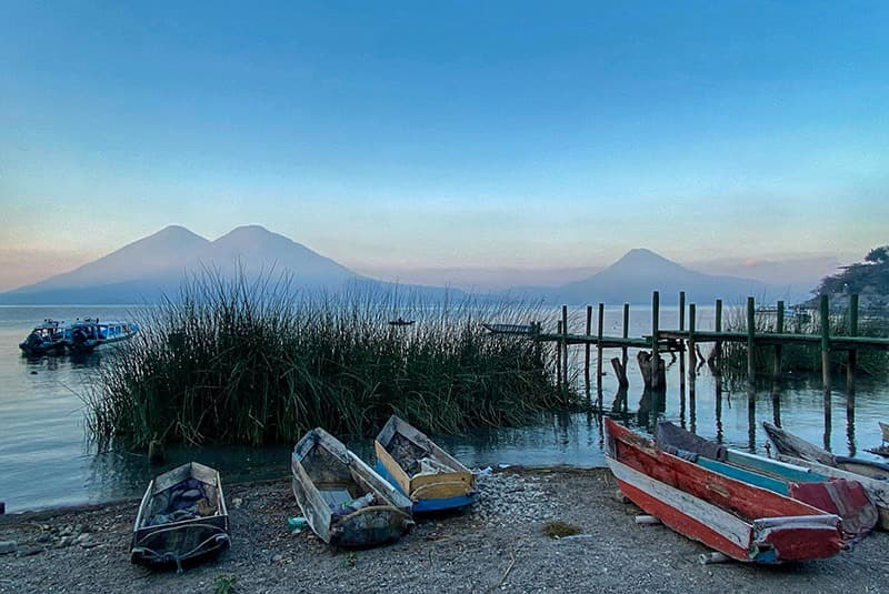 guatemala lake atitlan boats