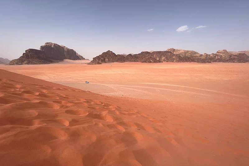 jordan wadi rum desert sands