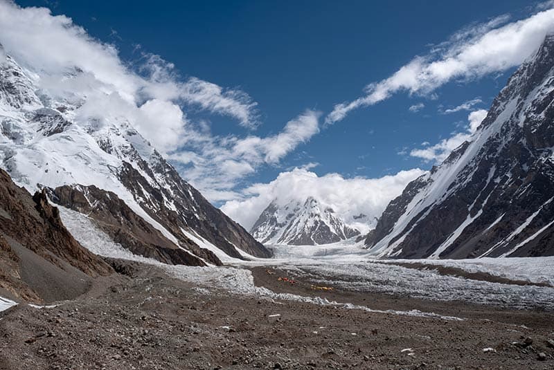k2 trek mountain landscape