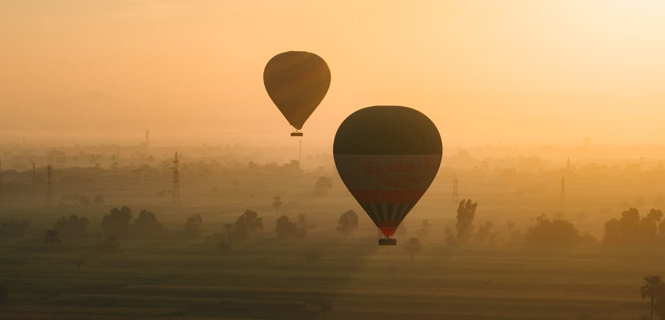 main egypt hot air balloons sunrise