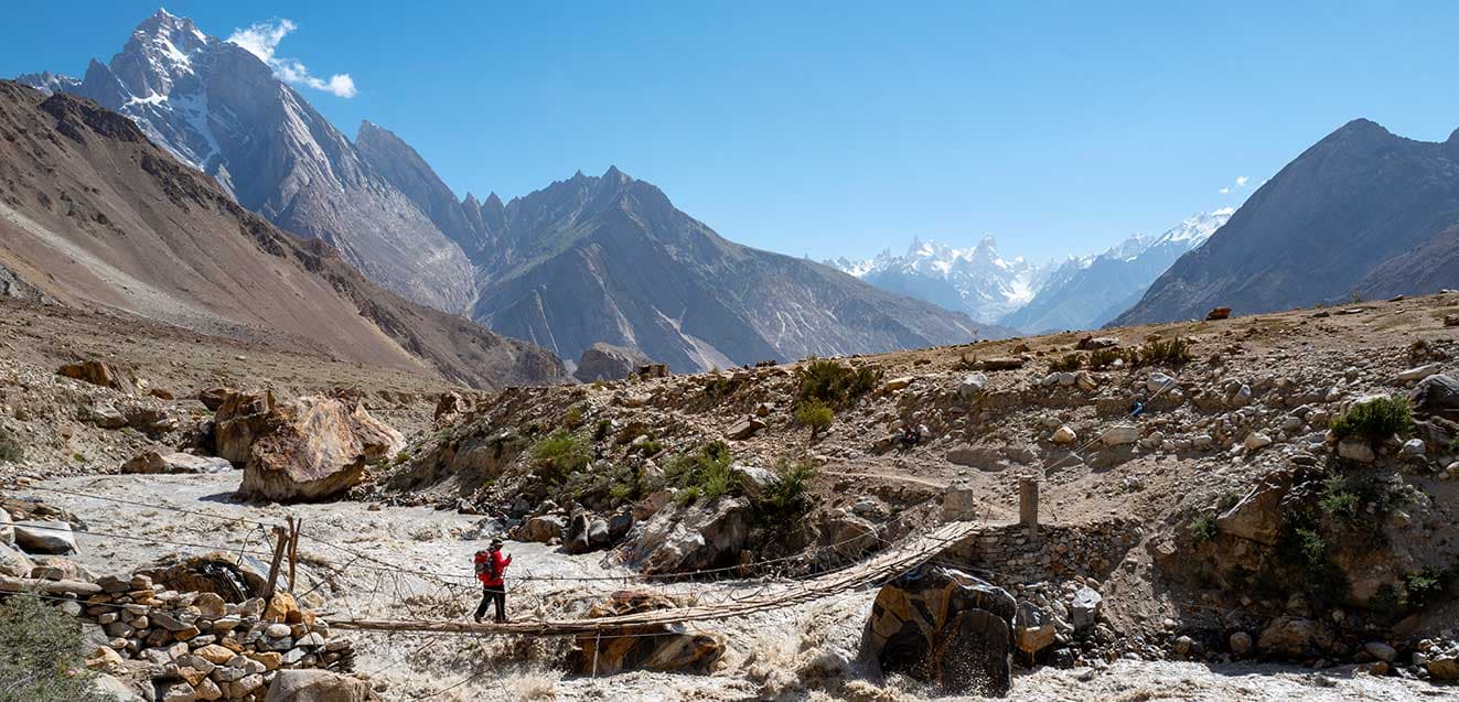 main k2 trek bridge crossing