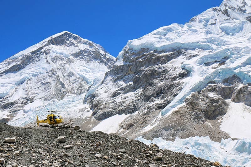 nepal everest base camp helicopter