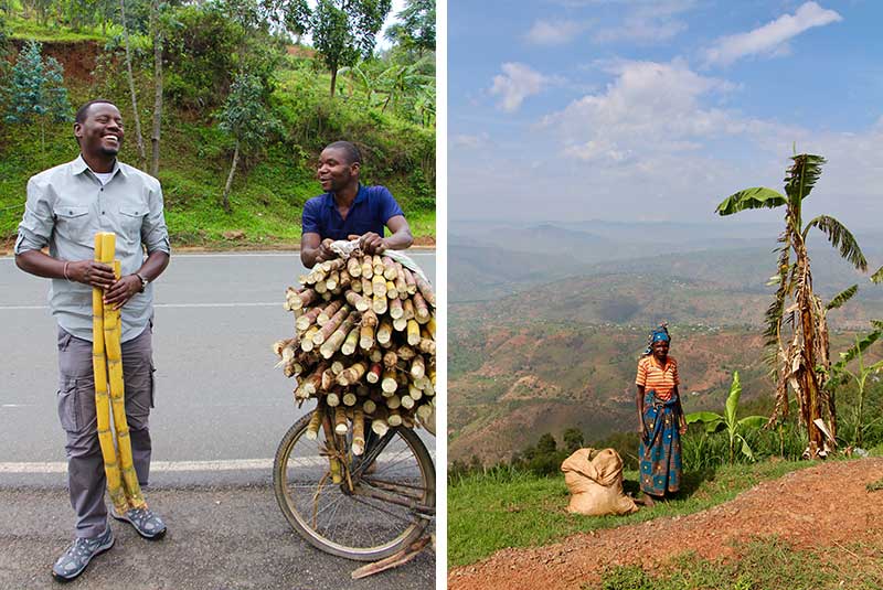 rwanda embracing riches guide and woman