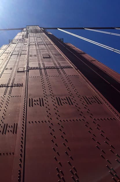 san francisco golden gate bridge rivets