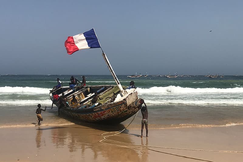 senegal boats kids