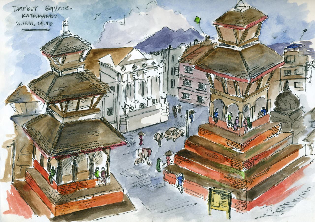 sketch nepal