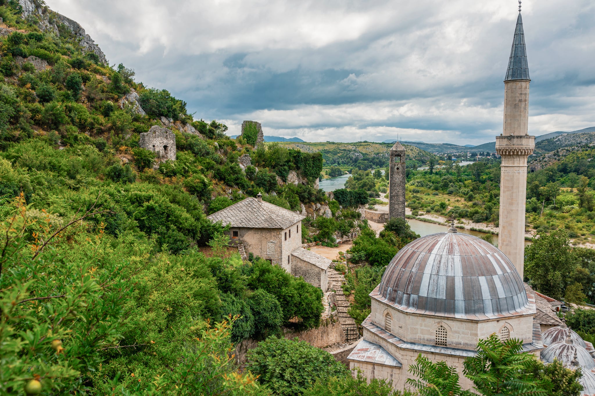 Pocitelj, an ancient city in the south of Bosnia and Herzegovina near Mostar