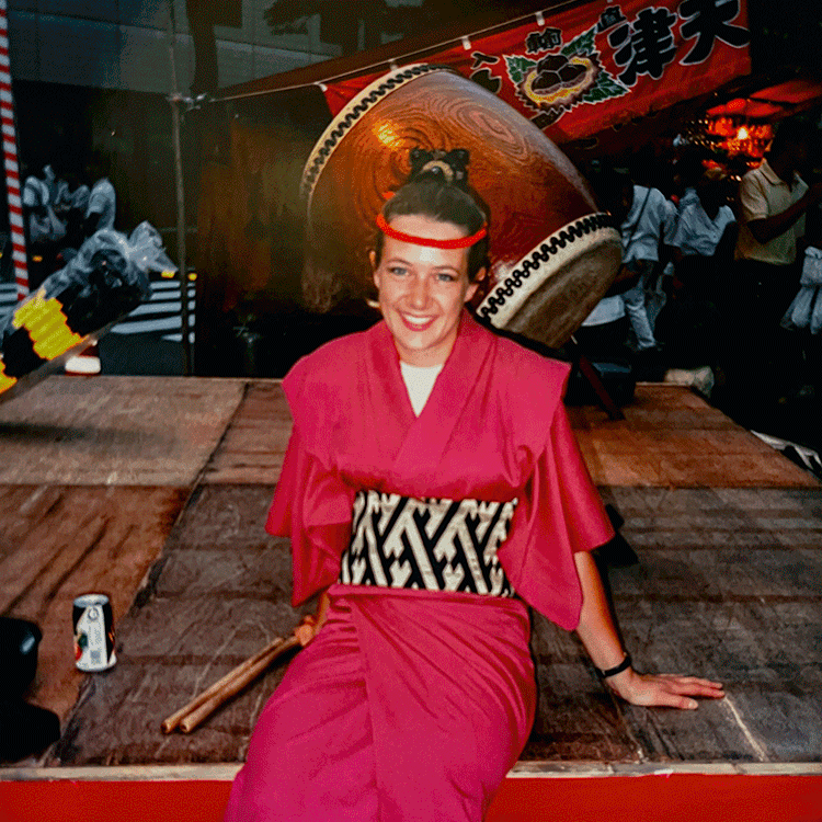 Amy Loewen at the Japan Exchange and Teaching program