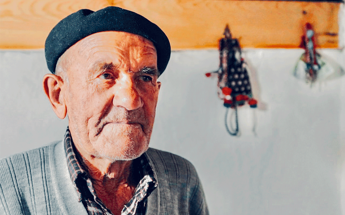 Portrait of local man in Lukomir, Bosnia