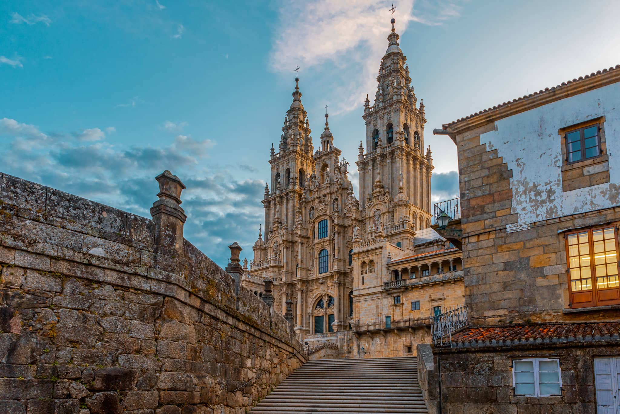 Cathedral in Santiago de Compostela, Spain