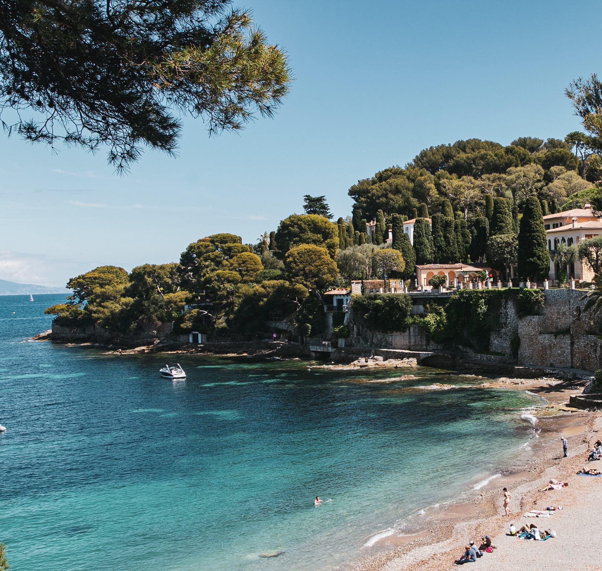 Coastline in Cote d'Azur, France
