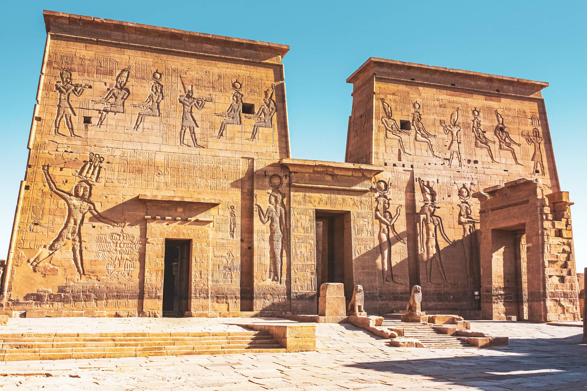 Egypt’s Eclipse gallery Gallery Egypt Aswan Temple of Philae aka Temple of Isis GettyImages 1182717128