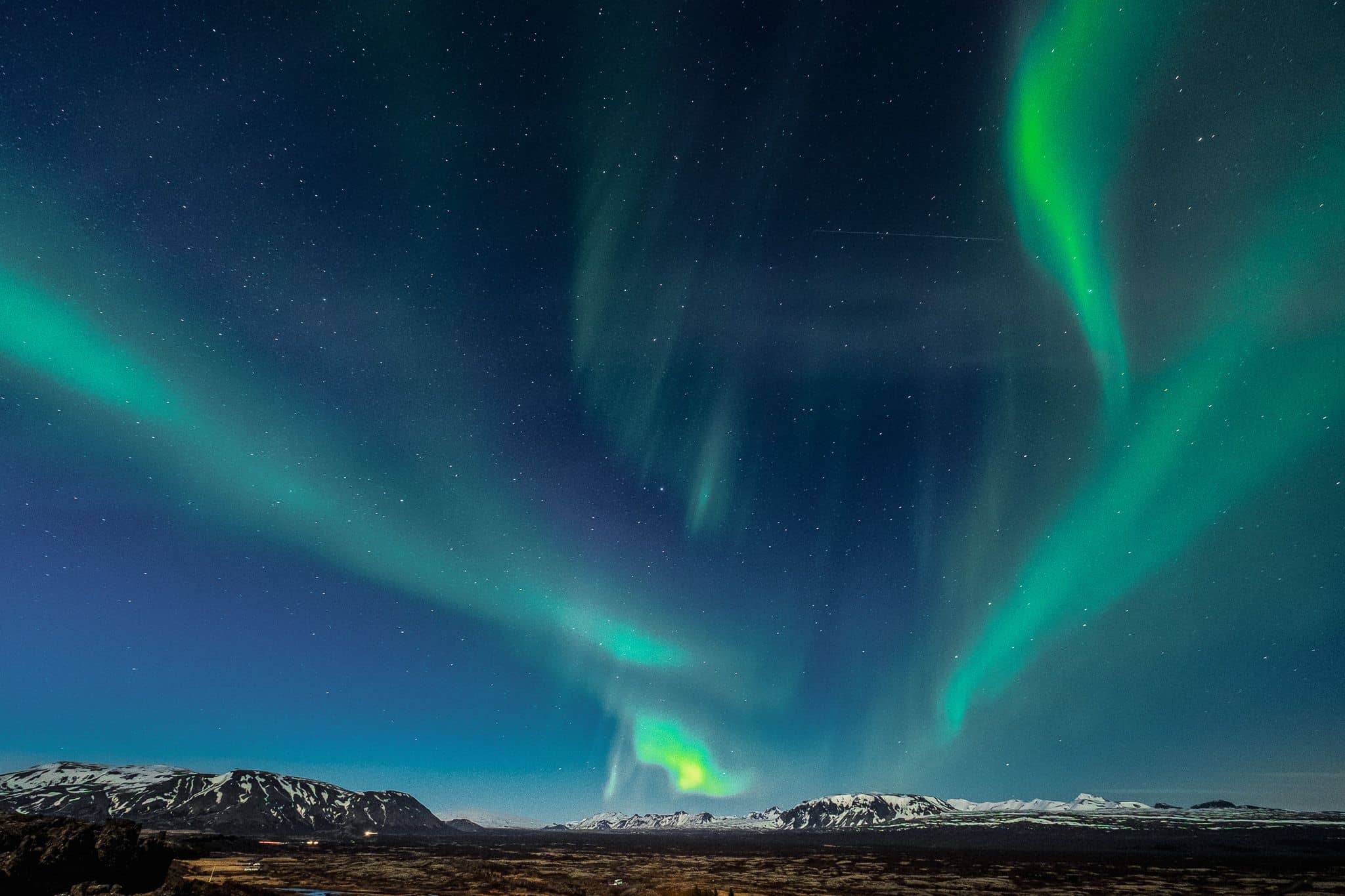 Northern Lights, Þingvellir National Park, Iceland