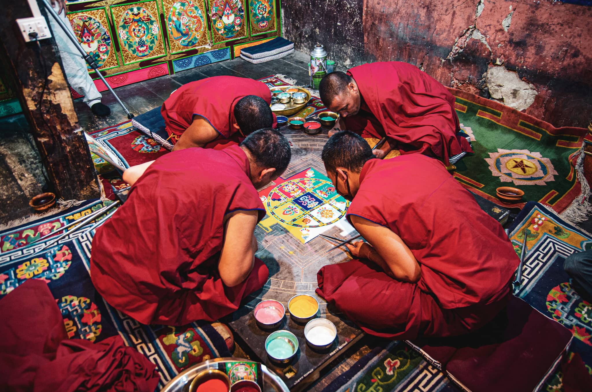 Mystical Ladakh gallery Gallery4 Mandala making IndiaExotica