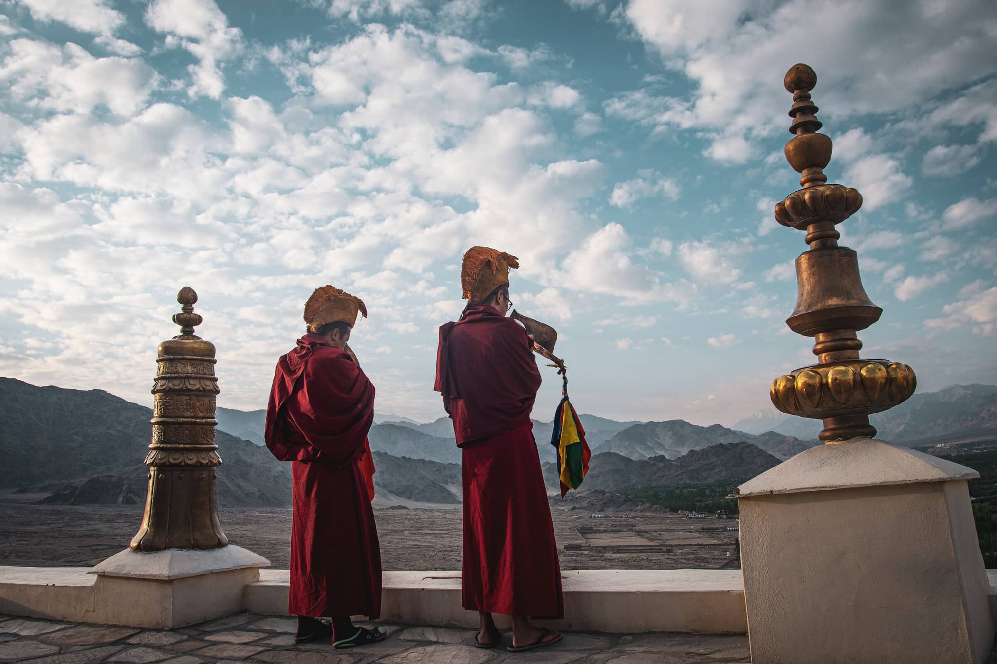 Mystical Ladakh gallery Gallery5 Morning Prayer, Thiksey Monastery IndiaExotica