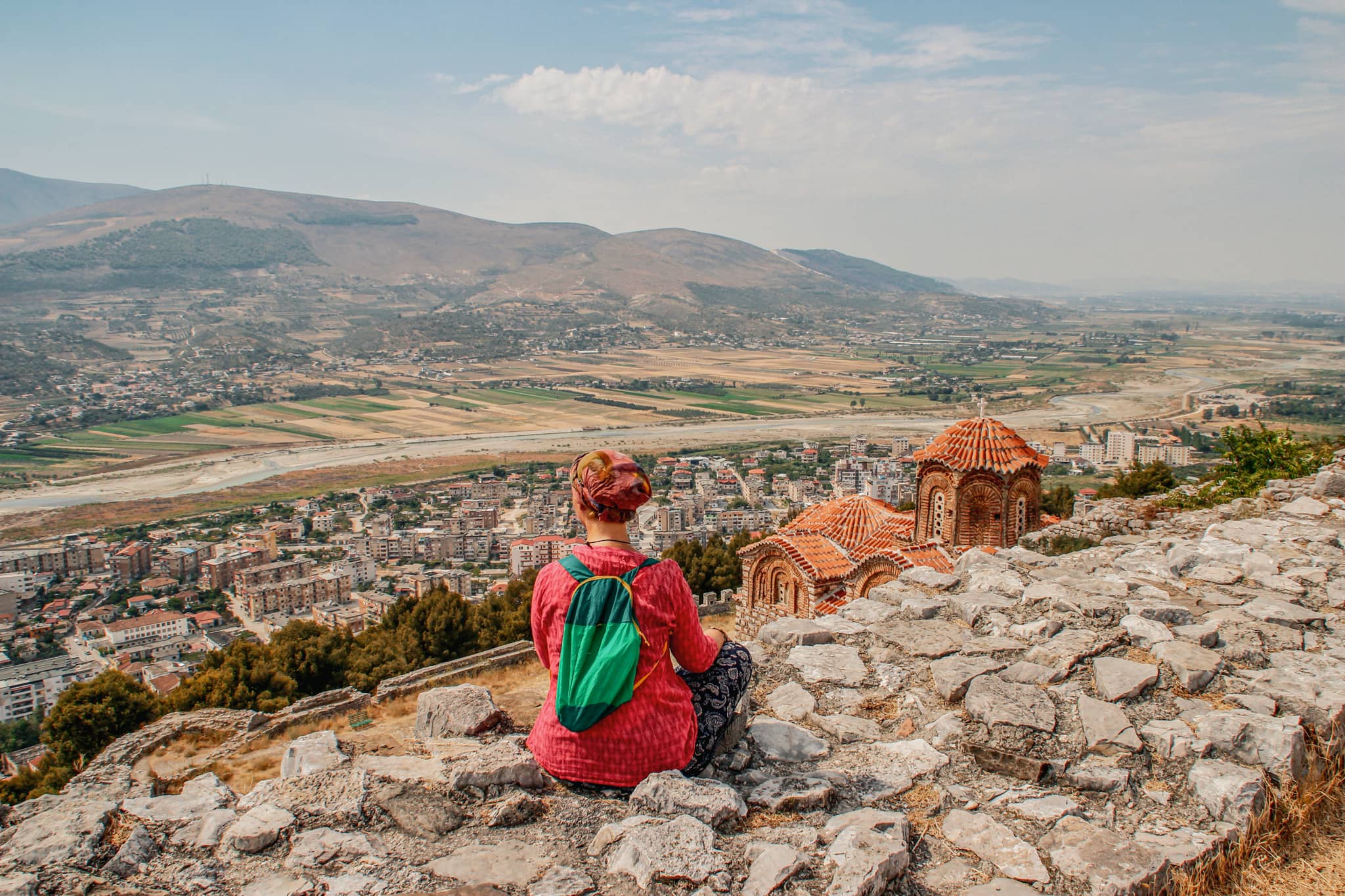 The view from the heights of Berat, Albania
