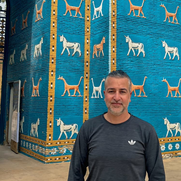 Issam Gharib in Babylon City, Iraq