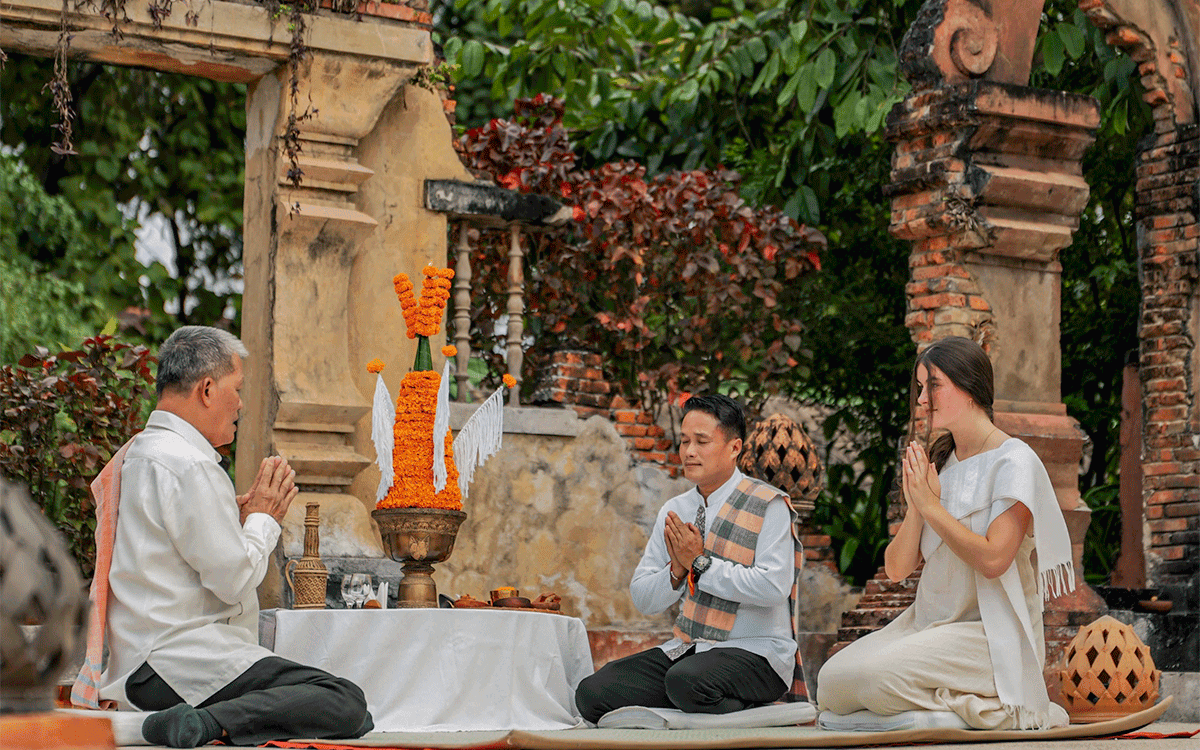 Baci Ceremony at La Résidence Phou Vao, Luang Prabang, Laos