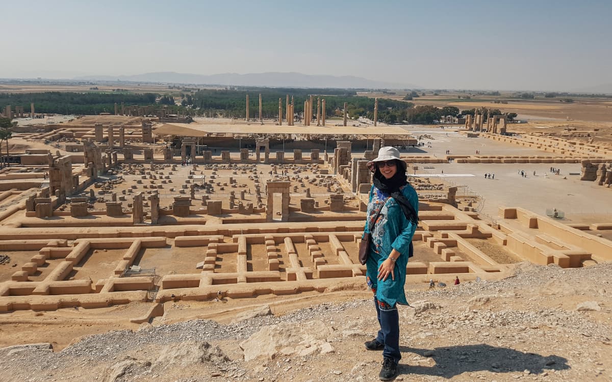 Mehreen Chida-Razvi at Persepolis