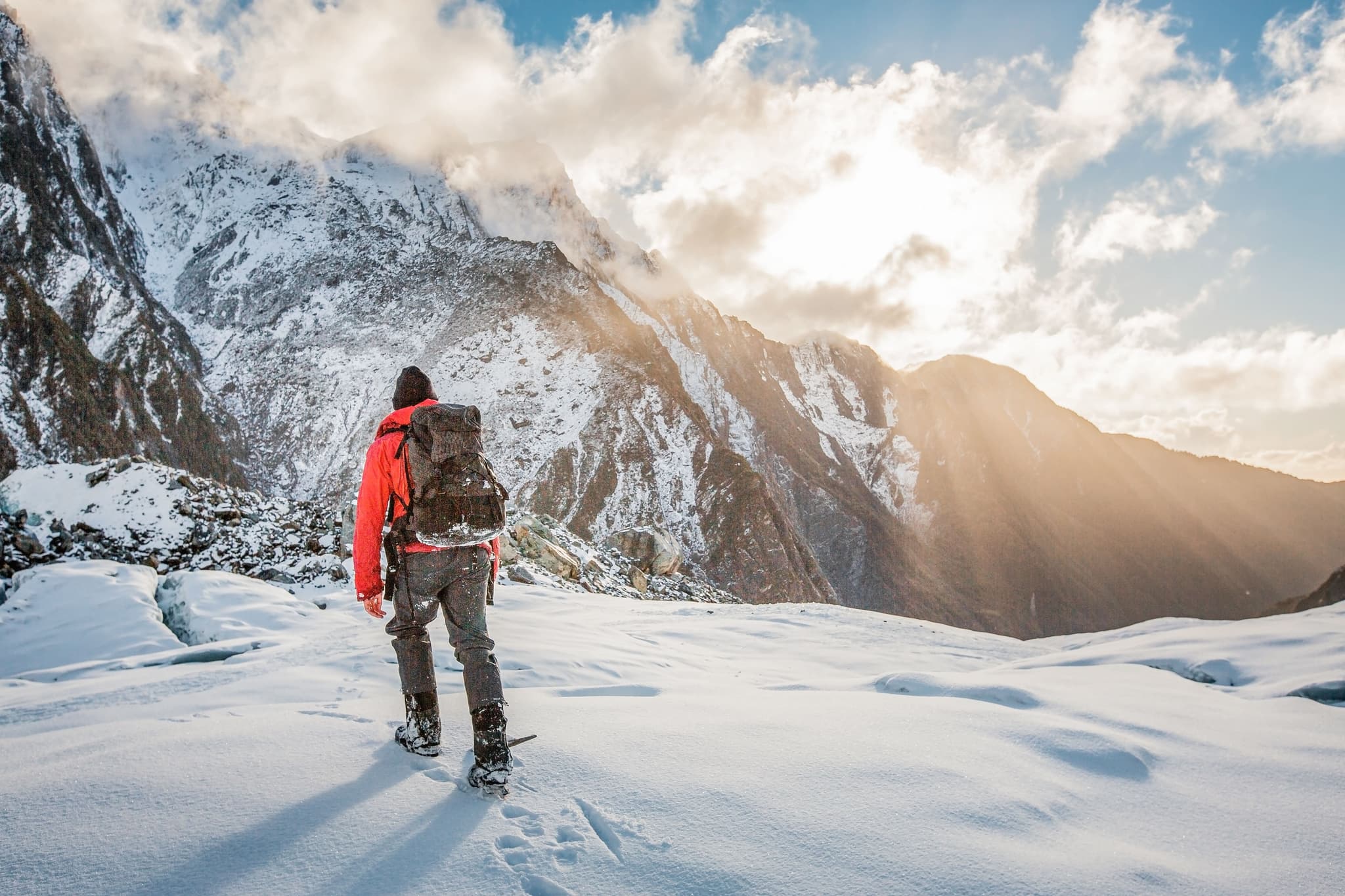 New Zealand glacier hike