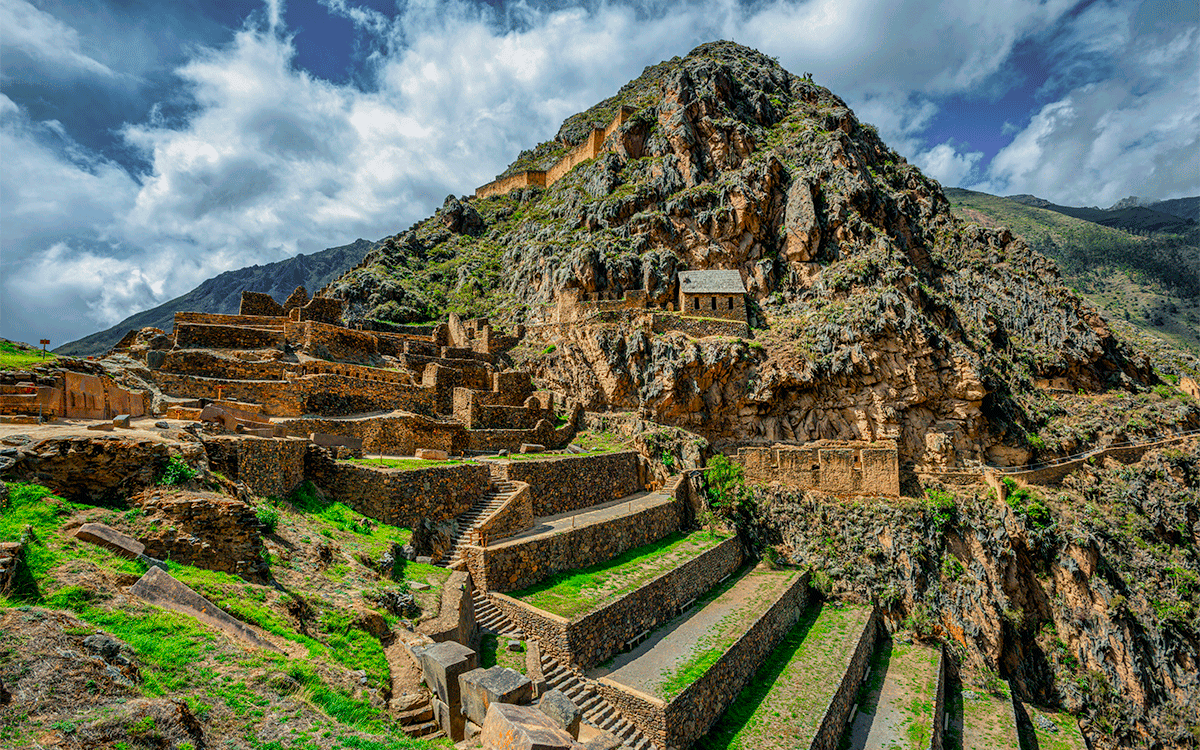 Ollantaytambo Temple hill, Sacred Valley, Cusco, Peru