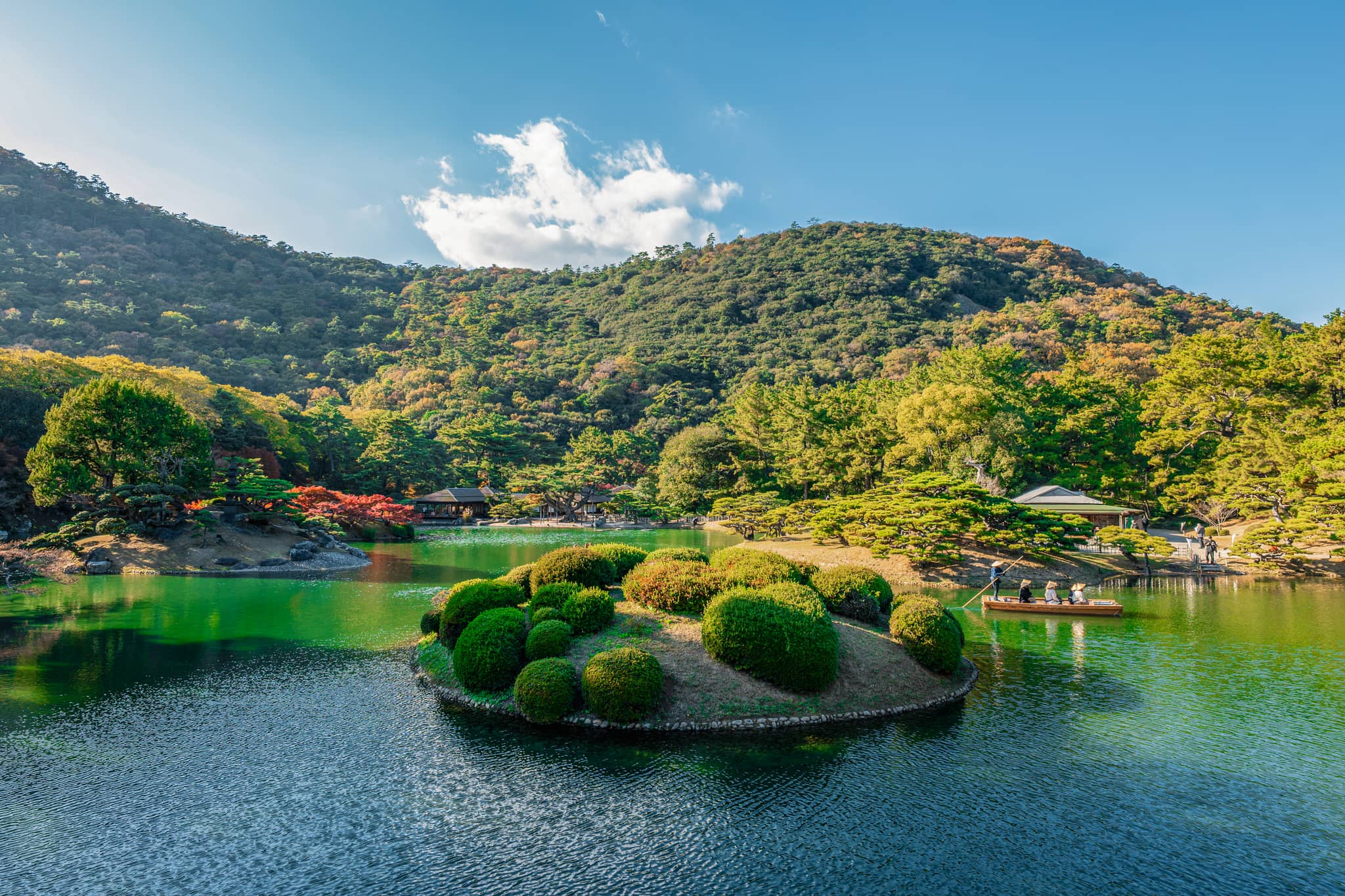Ritsurin Garden in Takamatsu, Kagawa, Japan