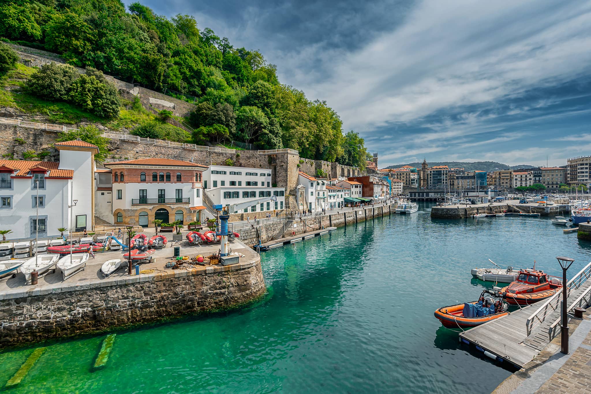 Harbor in San Sebastian, Northern Spain