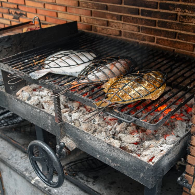 Fish grilling, Getaria
