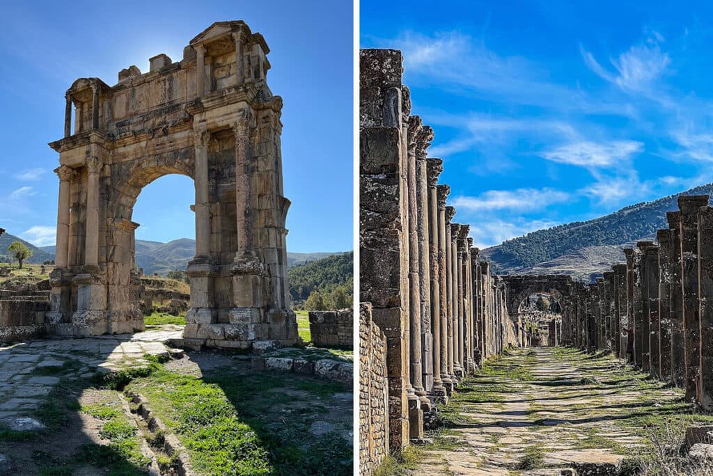 algeria djemila ruins arches columns 1024x684