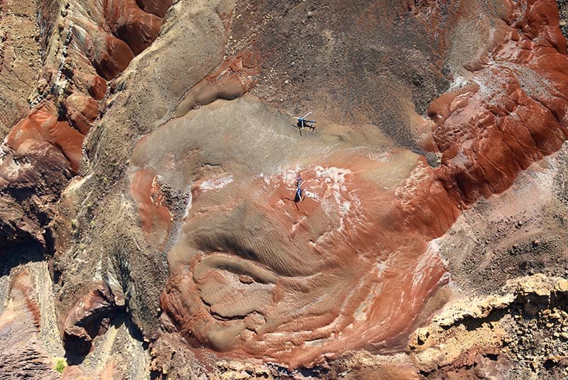 kenya suguta painted valley two helicopters