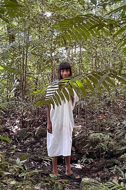 mexico chiapas lacandon boy tunic