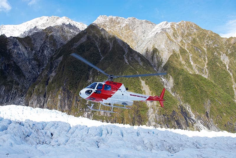 new zealand south island franz josef glacier helicopter landing