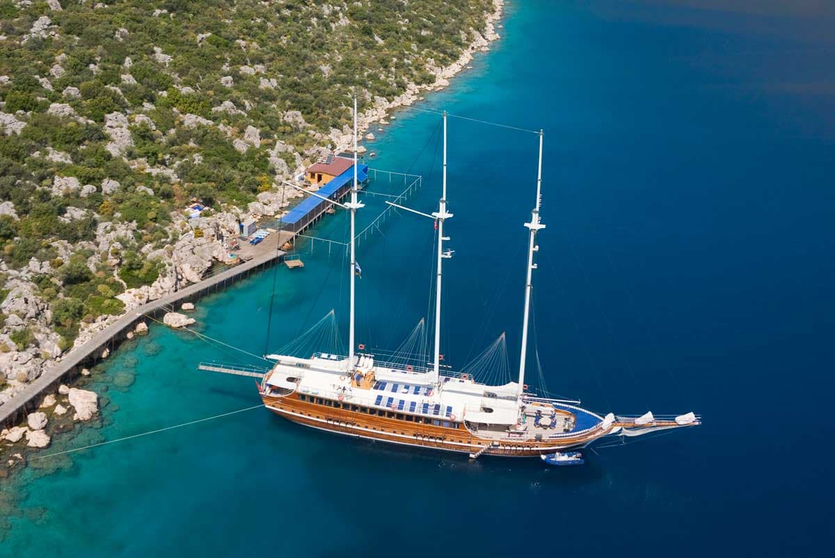 turkey mediterranean kas gulet cruise geoex