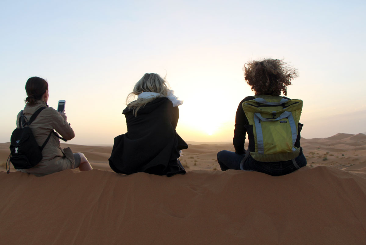 Watching the sunrise over the Sahara dunes in Morocco, with GeoEx
