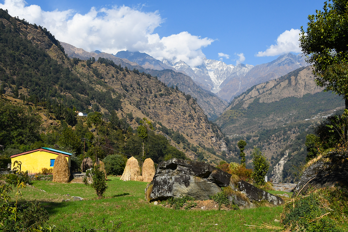 One of the last villages before the Himalayas in Kumaon India