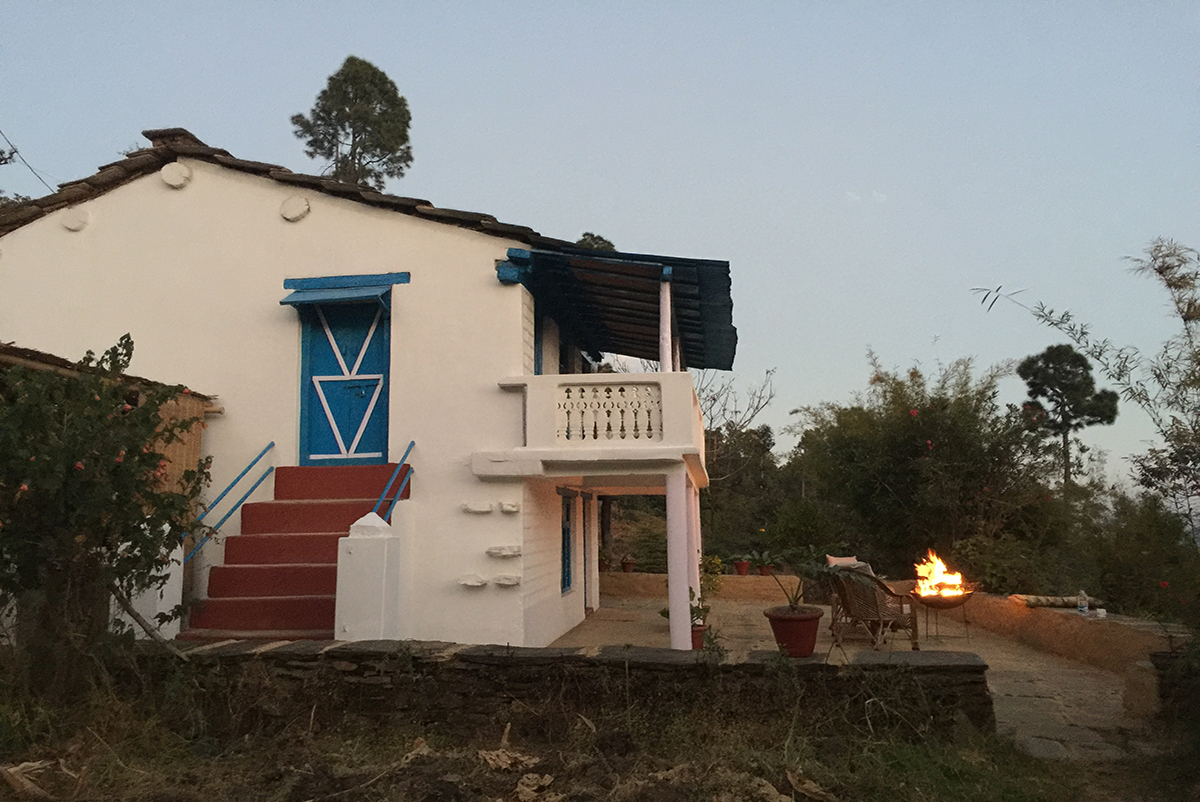 Firepit welcoming you to Shakti Jawalabanj house in Kumaon India