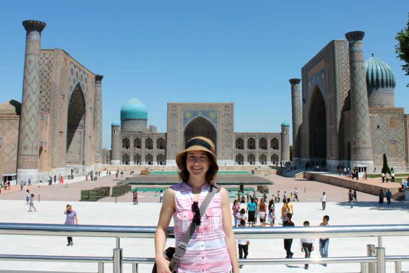 GeoEx Travel Expert Corinne Edwards, Samarkand, Uzbekistan