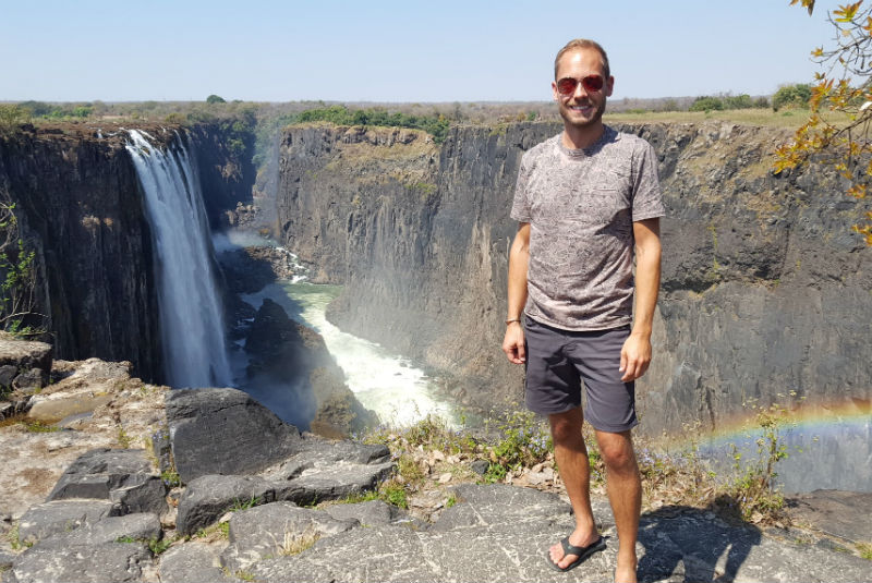 GeoEx Travel Expert Jesse Knight, Victoria Falls, Zambia