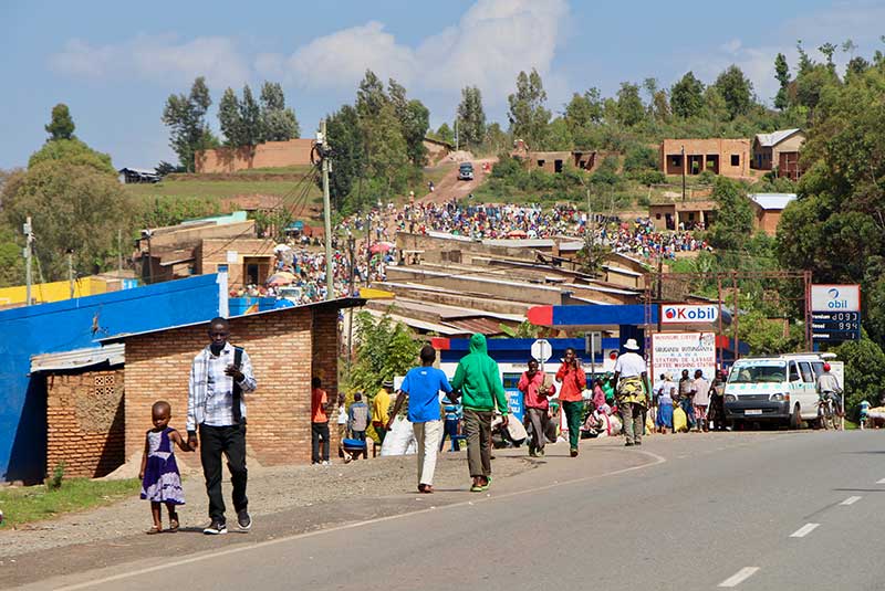 Driving through Rwanda on a GeoEx trip