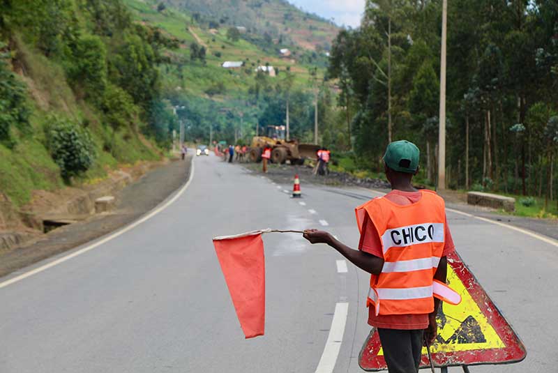 Traffic in Rwanda on a GeoEx trip